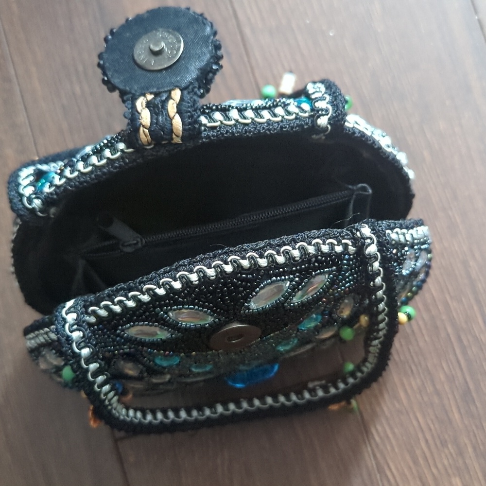 Handmade Beaded & Rhinestone Handbag - Picture 10 of 12